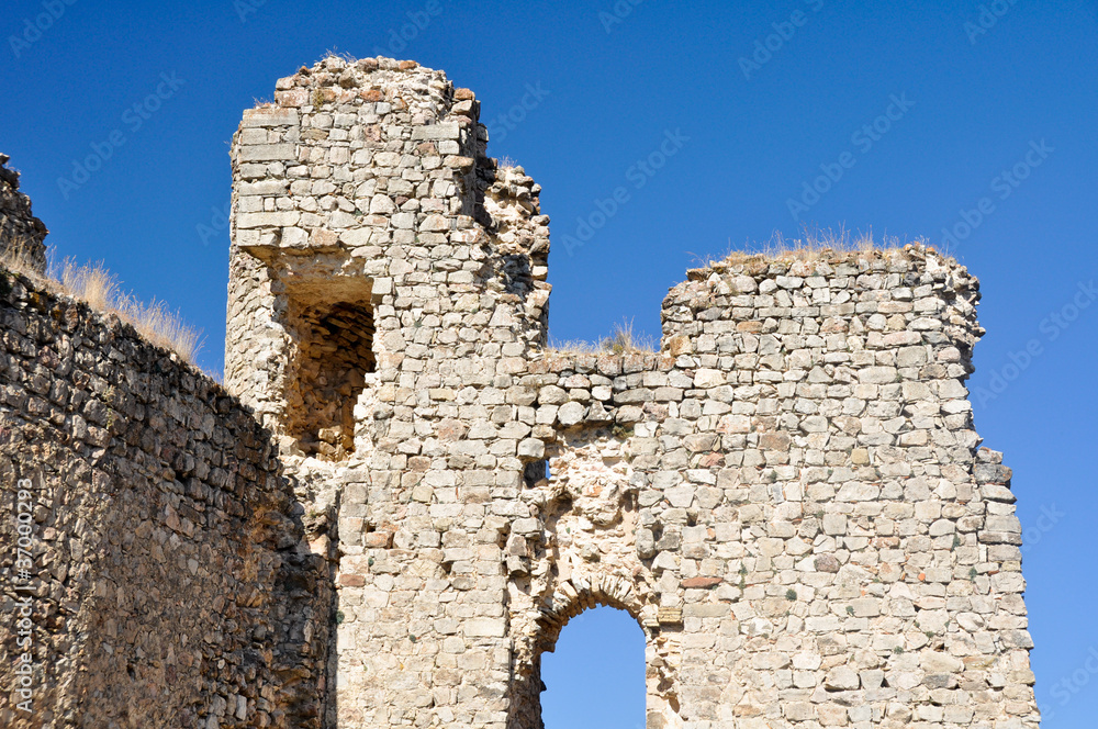 Ruins of Pelegrina Castle, near Siguenza in Guadalajara, Spain
