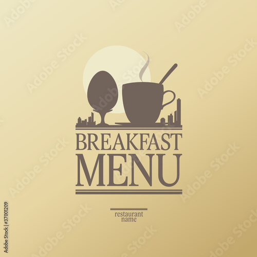 Breakfast Menu Card Design template