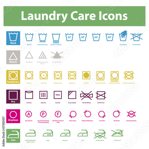 Laundry Care Icons
