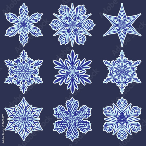 Snowflaker. Vector illustration. photo