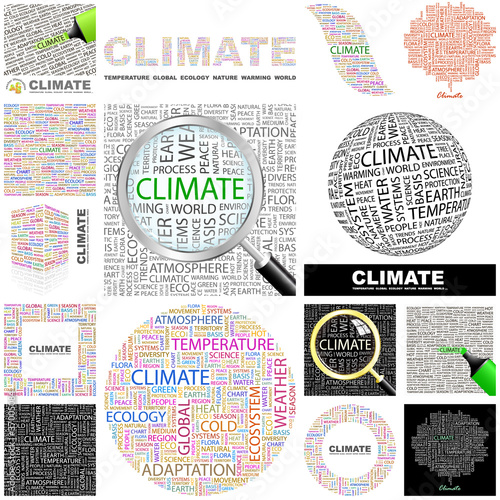 CLIMATE concept illustration. GREAT COLLECTION.