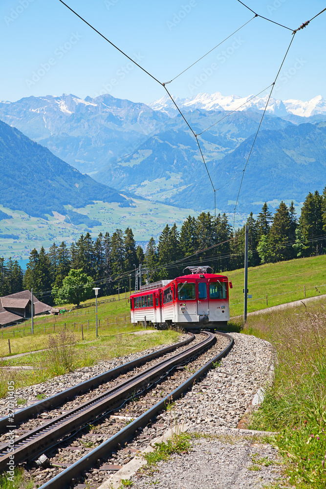 Swiss alpine cog railway