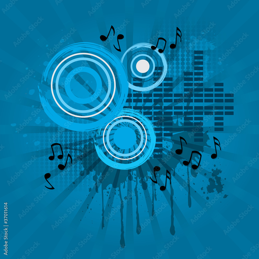 Obraz premium Abstract music sound theme background