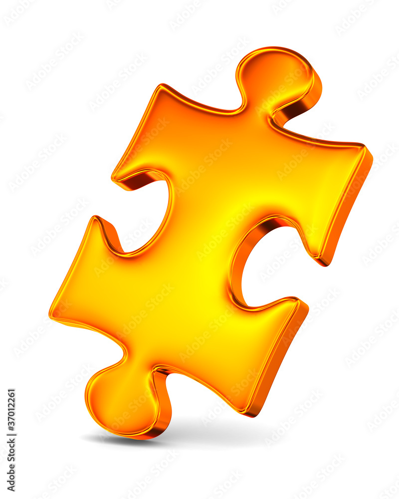 Puzzle on white background. Isolated 3D image Puzzle on white background. Isolated 3D image