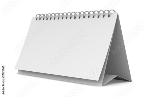 Notebook on white backgroun...