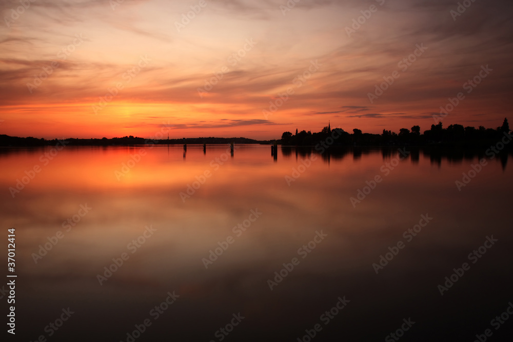 Sonnenuntergang am See