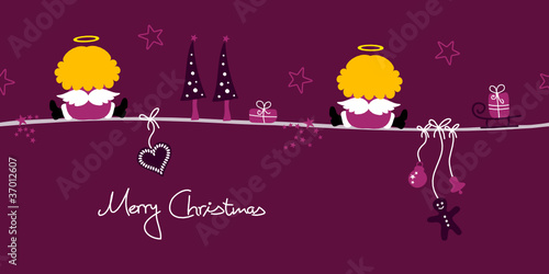 2 Angels & Symbols Purple