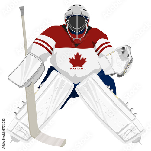 Team Canada hockey goalie
