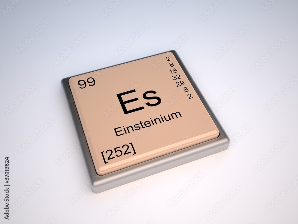Einsteinium chemical element of the periodic table Einsteinium chemical element of the periodic table