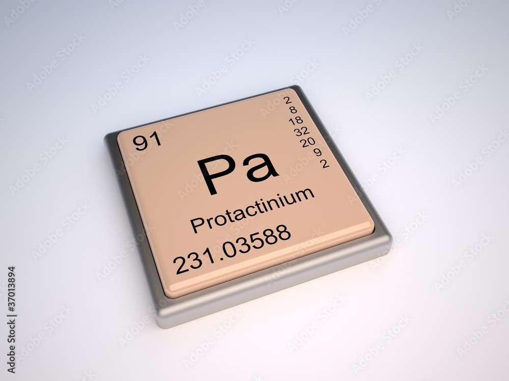 Protactinium (Pa) chemical element of the periodic table Protactinium (Pa) chemical element of the periodic table