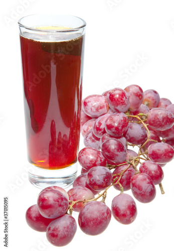 Wallpaper Mural Grape cluster and juice in glass Torontodigital.ca