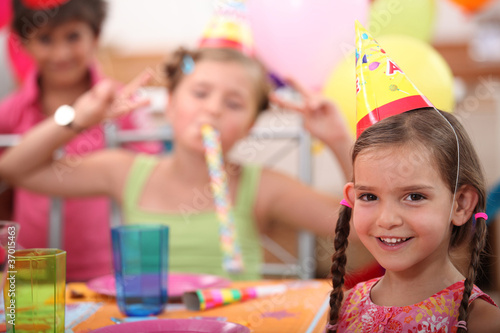 Little girl birthday party