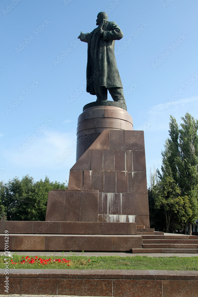 Obraz premium Bronze Lenin