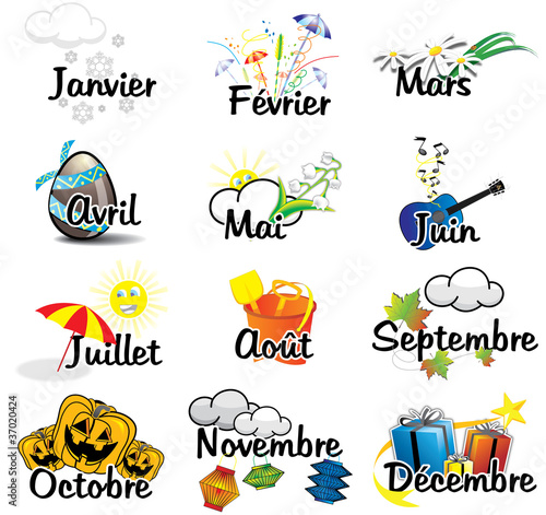 les 12 mois de l annee