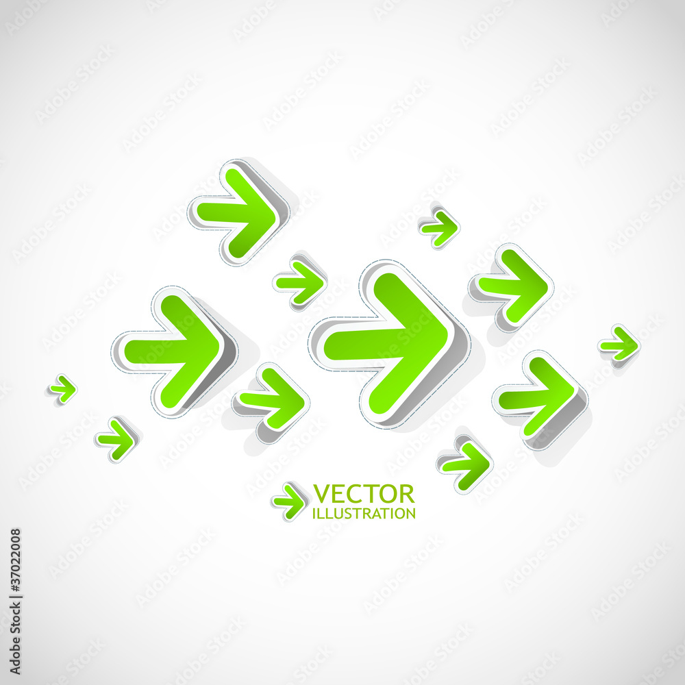 Arrows. Abstract illustration. Arrows. Abstract illustration.