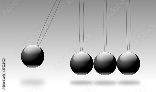 Newton-Wiege (Kugelstoßpendel)