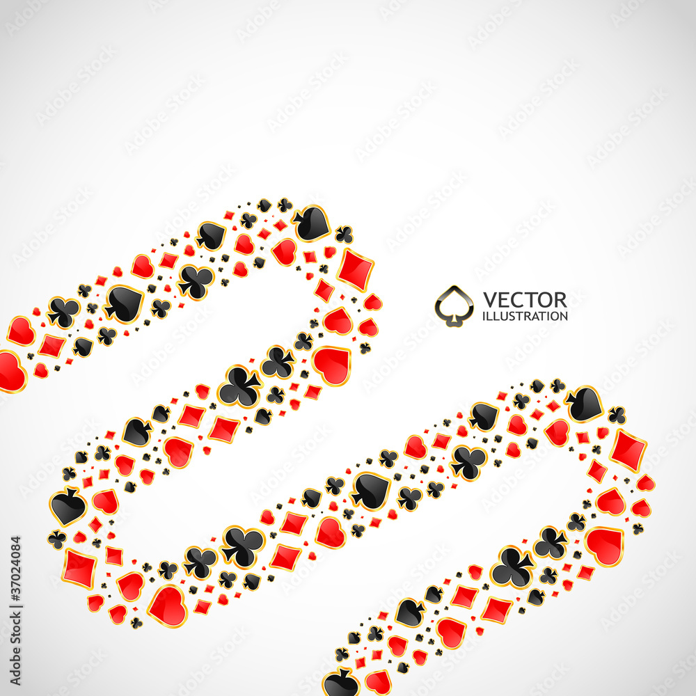 Vector gambling composition. Abstract illustration. Vector gambling composition. Abstract illustration.