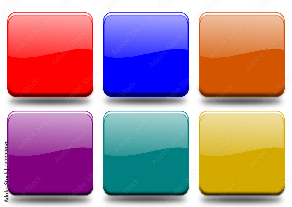 Set 6 buttons of different colors Set 6 buttons of different colors
