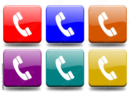 Phone "6 buttons of different colors"