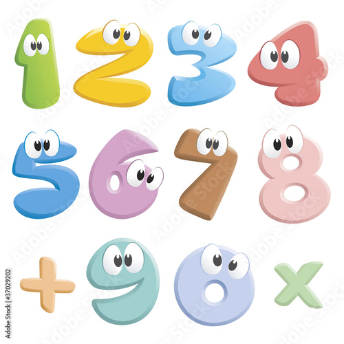 Jolly Cartoon Numbers