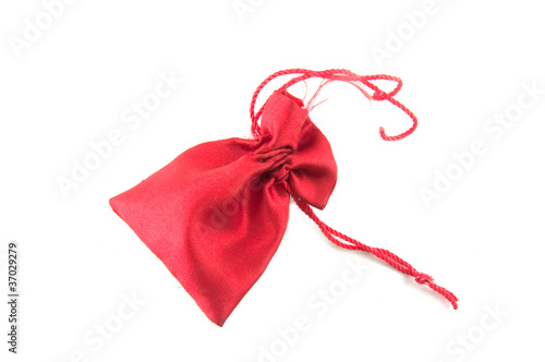 Red bag for jewelery