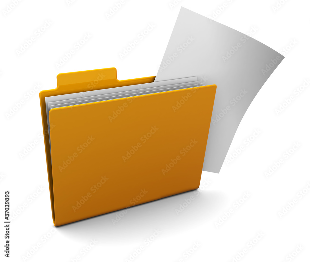 folder with paper folder with paper