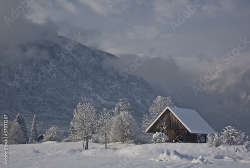 old hut in winter © Uroš Medved