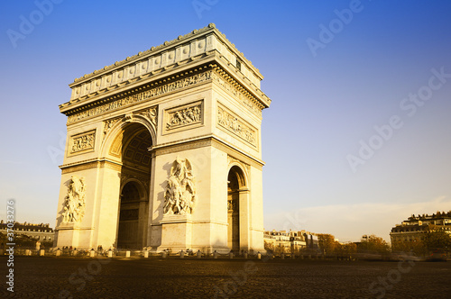 Arch of Triumph. Day time. Paris, France