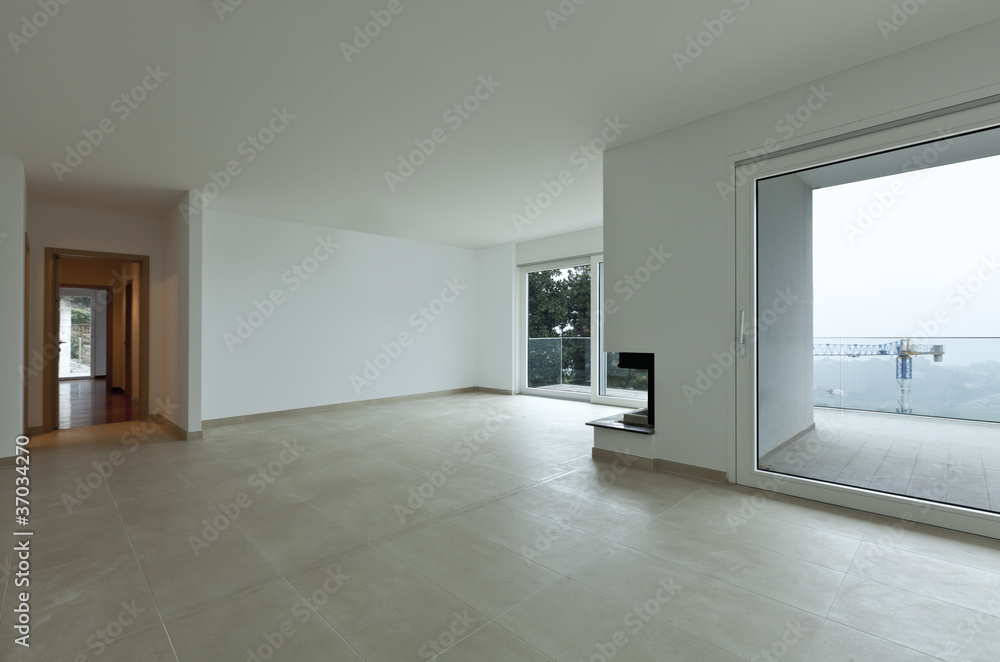 Fototapeta premium new apartment, large room view