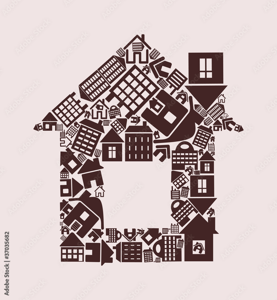 The house made of other houses. The house made of other houses.