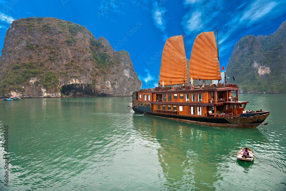 Halong Bay, Vietnam. Unesco World Heritage Site.