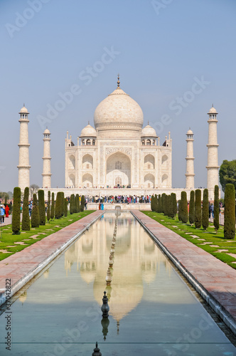 The Taj Mahal at noon