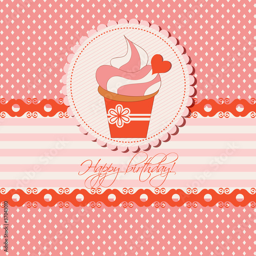 Birthday cupcake