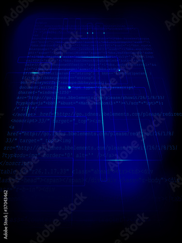 Abstract digital background - computer world
