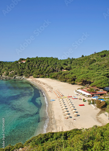 am Strand von Fetovaia auf der Insel Elba