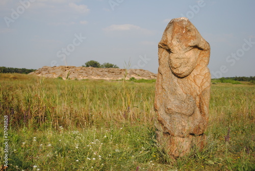The woman stone photo
