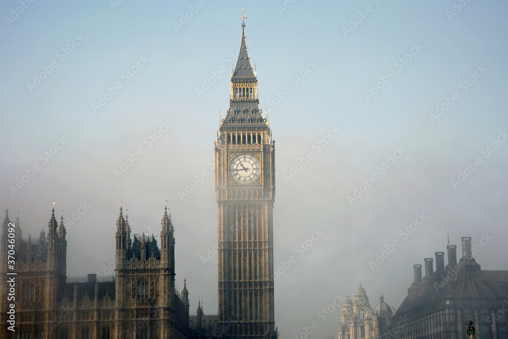 Fototapeta premium Big Ben in Fog