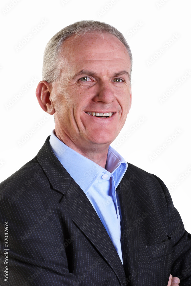 Smiling experienced businessman Smiling experienced businessman