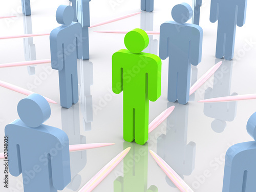 Silhouettes of people