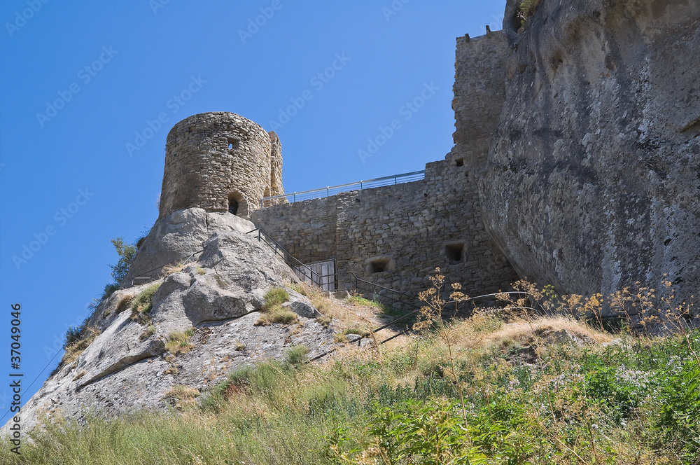 Saracenic Fortress. Pietrapertosa. Basilicata. Italy.