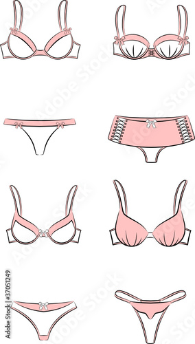 Vintage underlinen. Vector