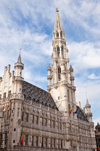 Town Hall in the Grand Place in Brussels Belgium