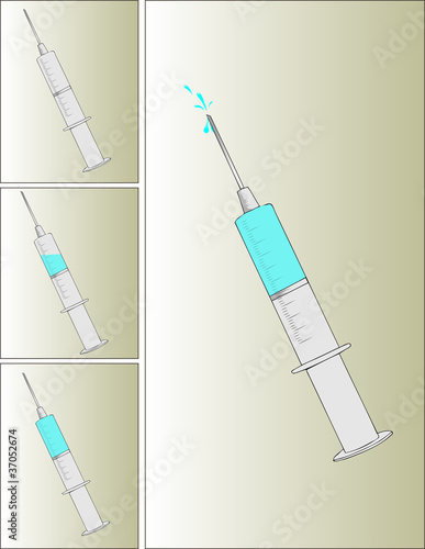 Plastic syringe