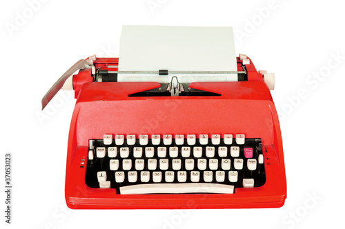 Vintage typewriter isolated
