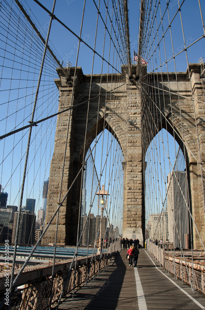Fototapeta premium Nowy Jork, Most Brookliński