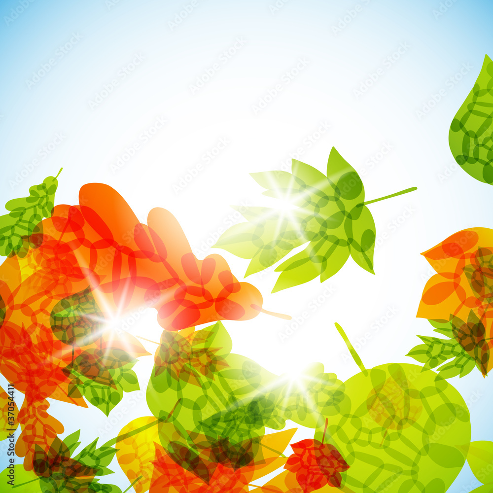 Naklejka premium autumn background