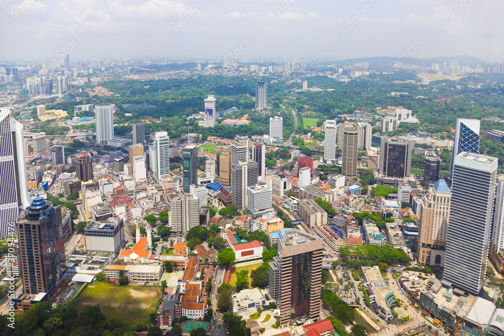 Naklejka premium Kuala Lumpur (Malaysia) city view