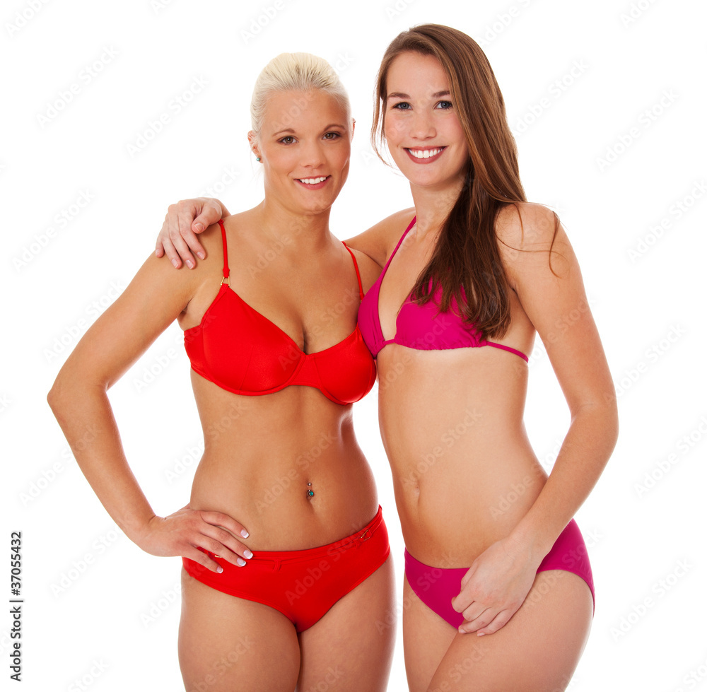 Zwei attraktive Mädchen im Bikini Zwei attraktive Mädchen im Bikini