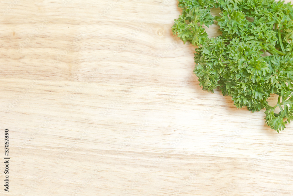 fresh parsley on a cutting board fresh parsley on a cutting board