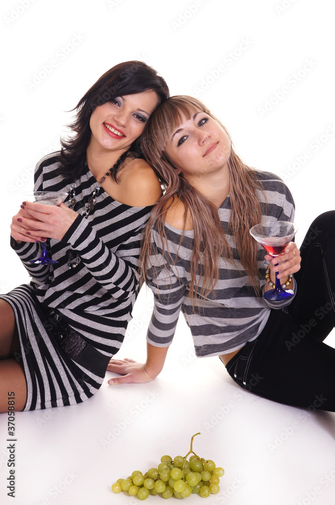 women and grapes women and grapes
